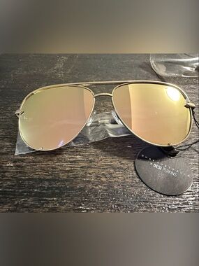 Quay Australia x Desi Perkins Gold High Key Sunglasses